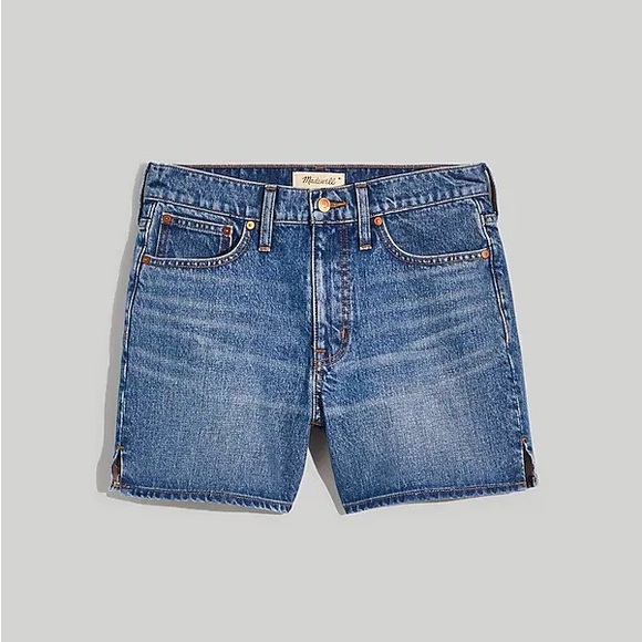 NWOT! Madewell Relaxed Mid-Length Denim Shorts in Kimbrough Wash - Picture 3 of 5